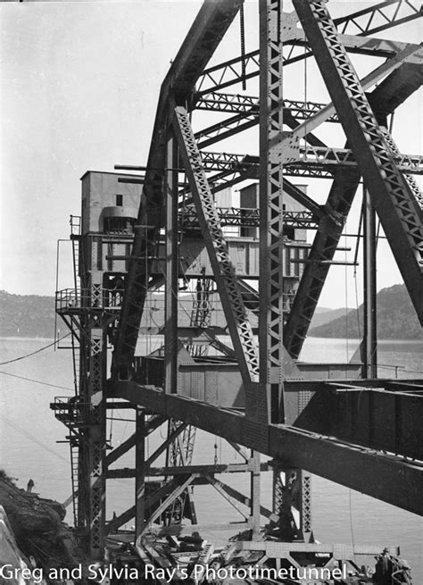 First span of the new Hawkesbury River Bridge being prepared for flotation to its position ...