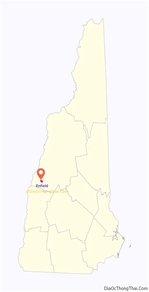 Map of Enfield CDP, New Hampshire - Thong Thai Real