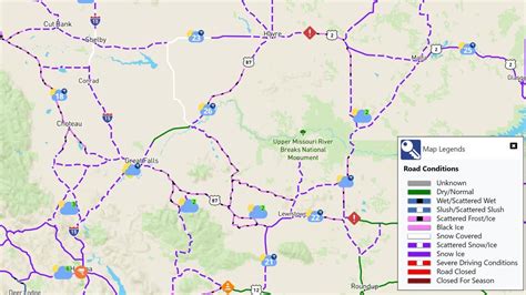 Montana road conditions + winter driving safety