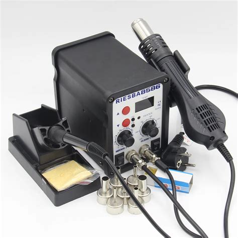 RIESBA 8586 700W ESD Soldering Station LED Digital Solder Iron Desoldering Station BGA Rework ...