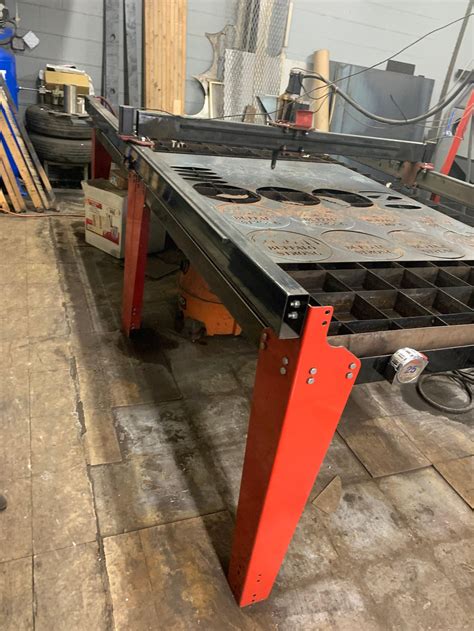 Wright CNC Plasma Table 4x8 , 1/2" Capacity, 2017, Hypertherm 45 ...