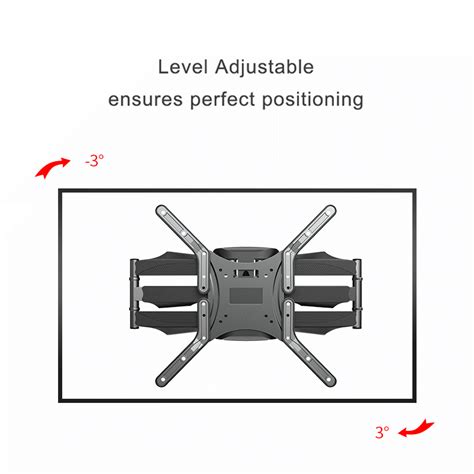 WMX001 Articulating TV Wall Mount Full Motion TV Mount Wall Bracket for ...