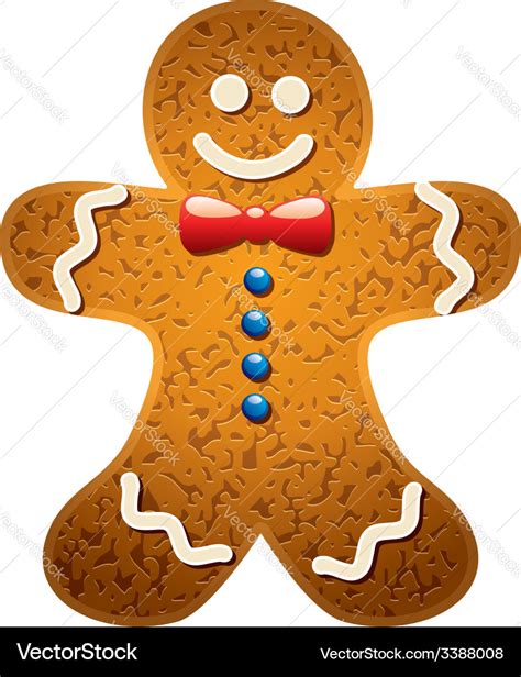 Gingerbread cookie Royalty Free Vector Image - VectorStock