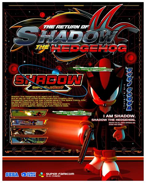 I made a shadow the hedgehog poster :) : shadowthehedgehog