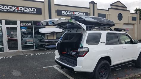 Cargo / Ski boxes on a '19 TRD-Pro tubular roof rack.. - Toyota 4Runner ...