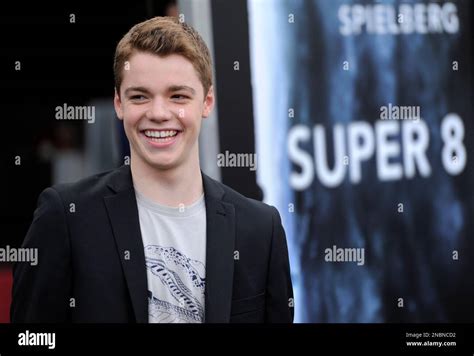 Gabriel Basso, a cast member in the film "Super 8," poses at the premiere of the film in Los ...