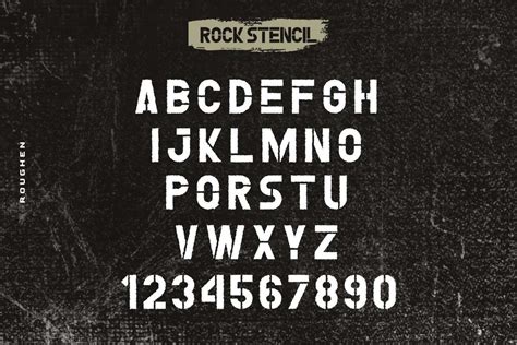 Rock Stencil Display Font by NoahType Studio