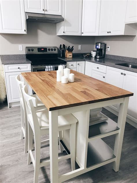 #IKEA #kitchen #island #white #decor | Kitchen island with seating ikea, Ikea kitchen island ...