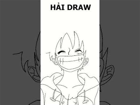 Drawing Monkey D Luffy Smile - Timelapse - YouTube