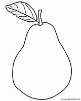 Pear Coloring Image Coloring Pages sketch template