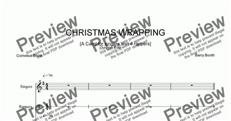 Christmas Wrapping - Download Sheet Music PDF file