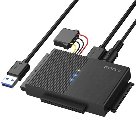 FIDECO USB 3.0 to SATA or IDE Adapter, Hard Drive Adapter Cable ...