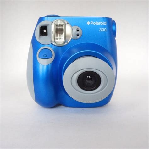 Blue Polaroid 300 Instant Film Camera by RetrospektShop on Etsy