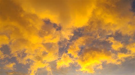 Yellow Clouds During Storm