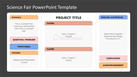 Customizable Science Fair PPT Template with Dark Background - SlideModel