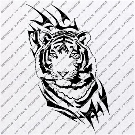 Tiger Svg File-Tiger Svg Original Design-Tiger Clip art-Animals Svg Fi – SOFVINTAJE | Vector ...