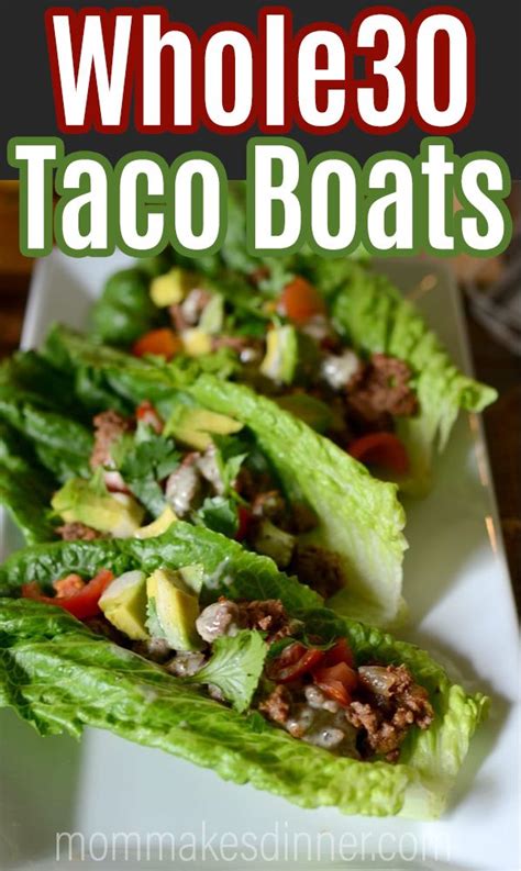 Whole30 Taco Boats | Taco boats, Seafood dinner recipes, Easy homemade ...