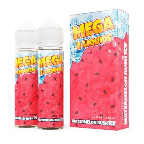 Mega E-Liquids Watermelon Rush Ice 120ml Vape Juice – Eightvape