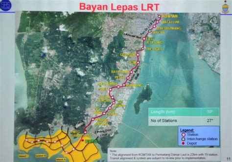 Proposed Penang LRT routes and stations | Penang Property Talk