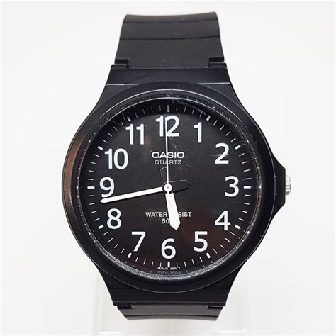 All Black Casio Watch For Men or Women | Water Resistant Watches ...