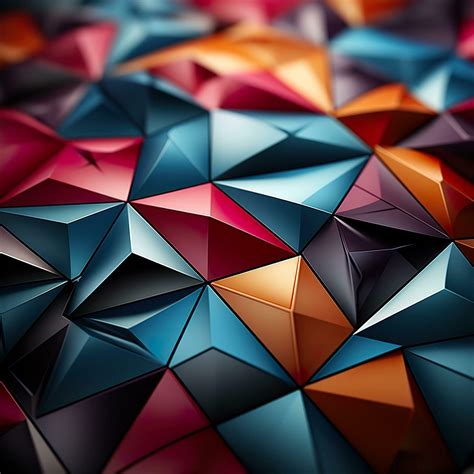 3d Rendered Colorful Glossy and Matte Ultra HD Geometric Background ...