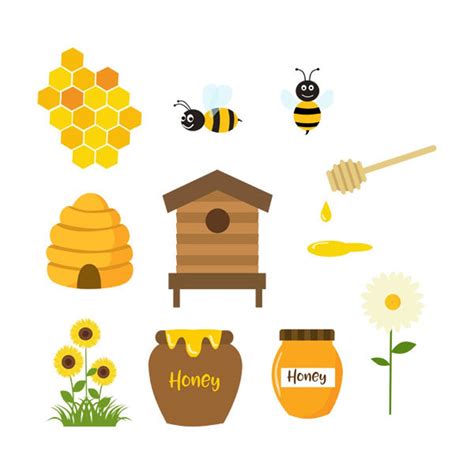 Honey Bees, Clipart, Honeycomb, Bees, Hive, Bee Hive, Illustration, PNG ...