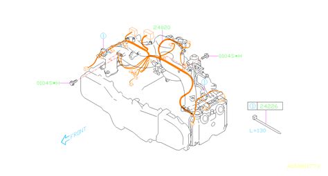 2009 Subaru Forester Engine Wiring Harness. Wiring harness used for the ...