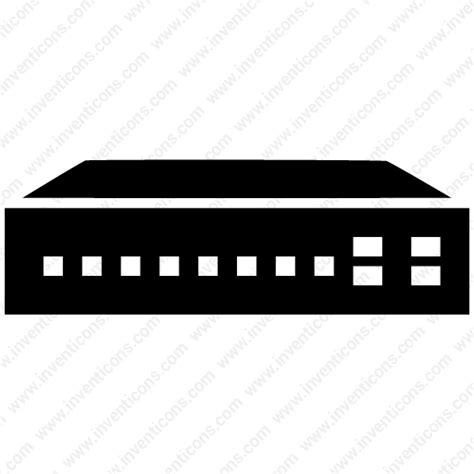 Download Computer ethernet hub internet network port switch Vector Icon | Inventicons