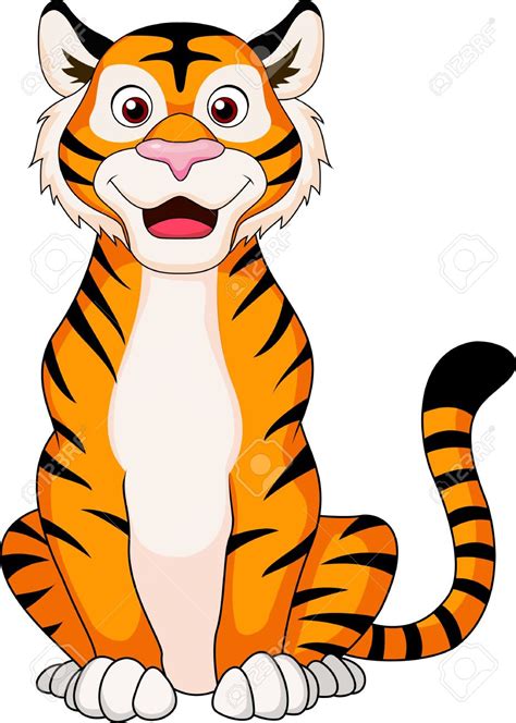 18586399-cute-tiger-cartoon-sitting – Kendale Lakes Elementary