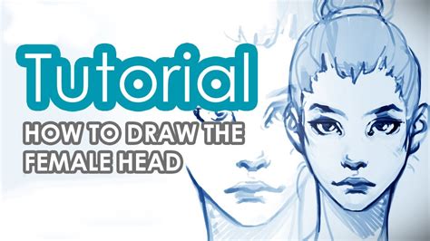 How to draw a female Head Tutorial - YouTube