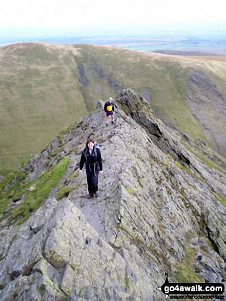 Sharp Edge in, Blencathra (or Saddleback) in The Lake District, Cumbria, England by Alan ...