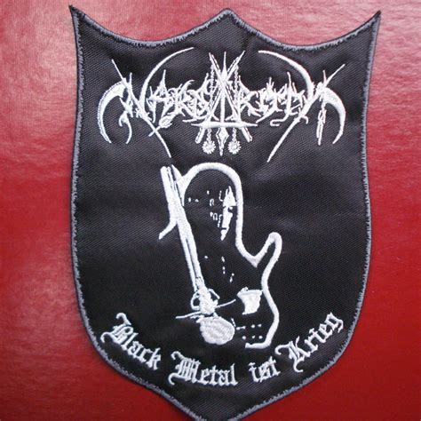 NARGAROTH "black metal ist krieg" EMBROIDERED... - Depop