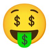 🤑 Money-Mouth Face Emoji – Meaning, Pictures, Codes