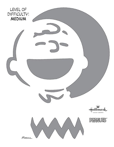 Peanuts/Charlie Brown: Charlie Brown (Pumpkin Stencil - Pumpkin Pattern - Pumpkin Template ...