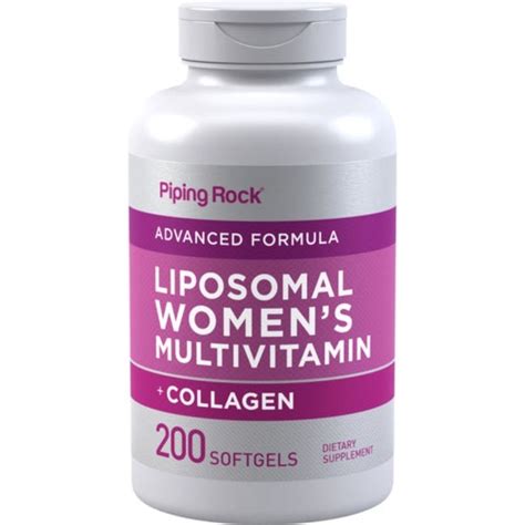 (ready stock) Piping Rock Liposomal Women's Multivitamins + Collagen, 200 Softgels0 | Shopee ...