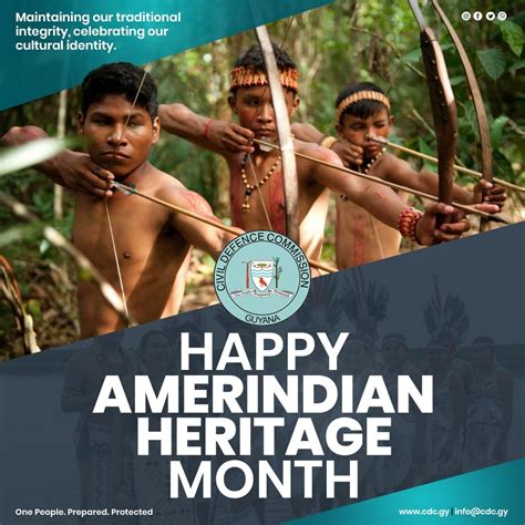 Happy Amerindian Heritage Month – Civil Defence Commission