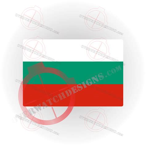 Bulgaria Flag Sticker - Overwatch Designs