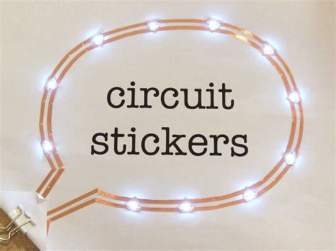 Circuit Stickers, Electronic Stickers That Combine to Build Circuits | Circuit, Simple circuit ...