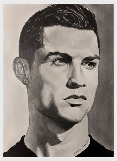 Cristiano Ronaldo, A3 Size, Pencil Drawing : r/Art