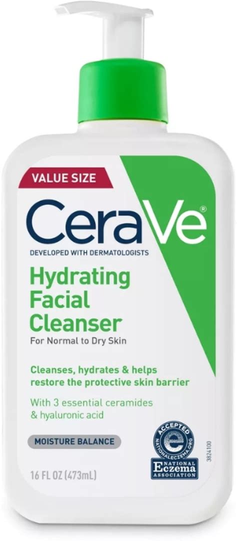 Buy CeraVe Hydrating Facial Cleanser 16 oz Pack of 2 Online at Lowest ...