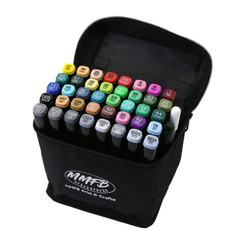 Buy MMFB Alcohol Markers, Dual Tips Permanent Art Markers - 1MM Fine and 6MM Chisel Tips Pens ...