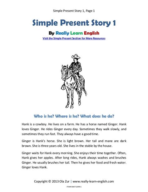 Simple present-story-1