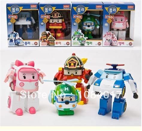 4pcs Robocar Poli Q version Rescue Team Bonny Hero – Wholesale 4pcs Robocar Poli Q version ...