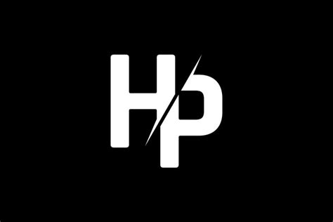 Monogram HP Logo Design Graphic by Greenlines Studios · Creative Fabrica