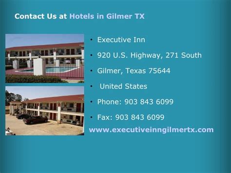 Hotel in Gilmer TX, Gilmer Texas Hotels