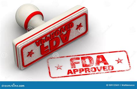 FDA Approved. Seal and Imprint Stock Illustration - Illustration of ...