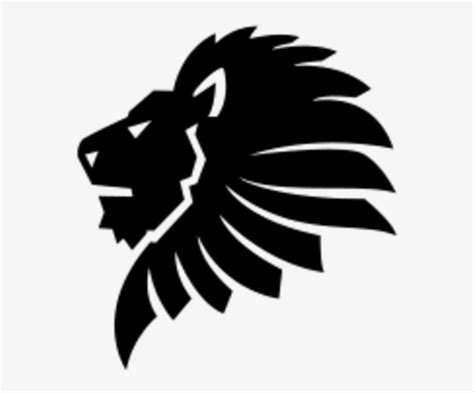 Lion Head Vector Png - Lion Head Silhouette Png Transparent PNG ...