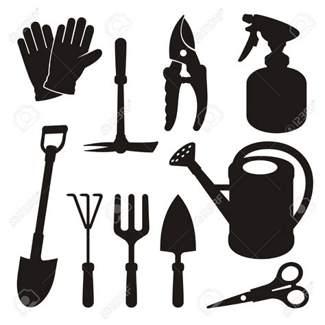 Gardening Tools Stock Illustrations, Cliparts And Royalty Free ... #gardentools | Garden tools ...