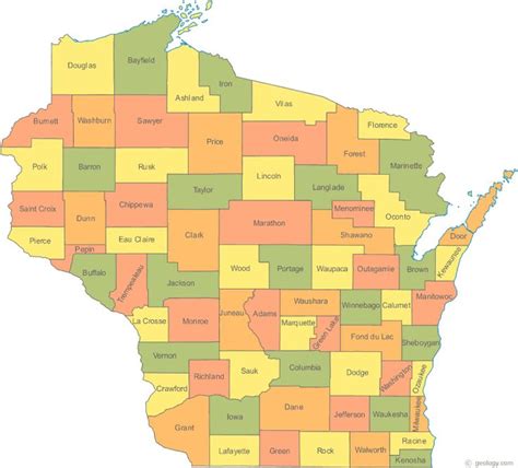 17 Best images about Wisconsin Maps on Pinterest | The driftless area ...