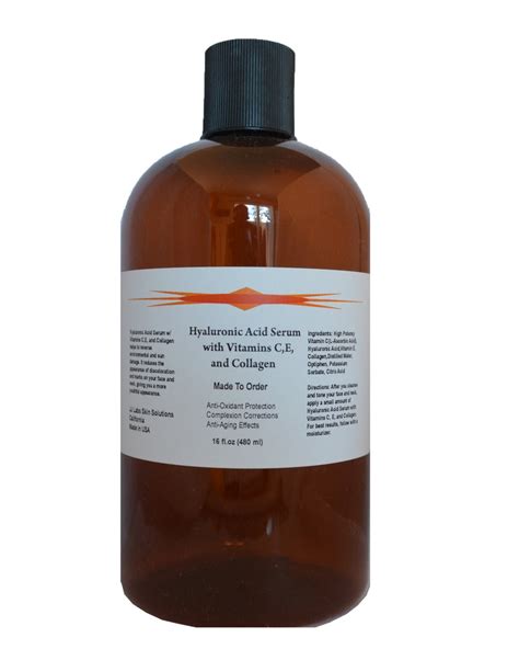 16oz 100% Pure Hyaluronic Acid Serum with Vitamin C Vitamin